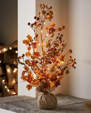 Podzimní větvička, mikrosvětlý balíček, 53 cm