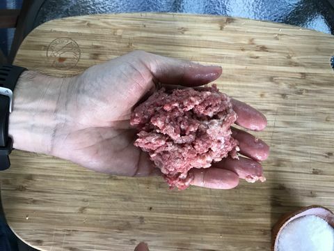syrové hamburgerové maso