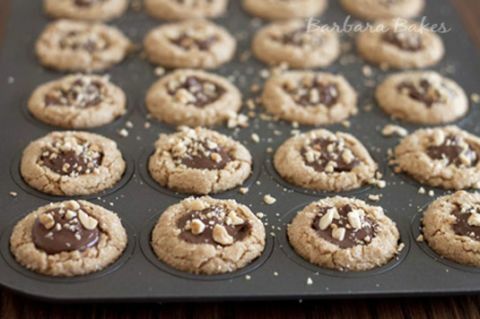 arašídové máslo nutella cookie poháry