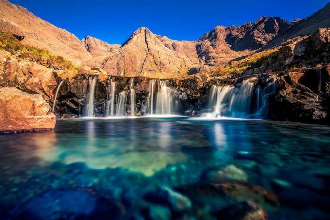 Pohádkové bazény, Glen Brittle, Skye, Skotsko