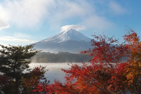 Hora Fuji v Japonsku.