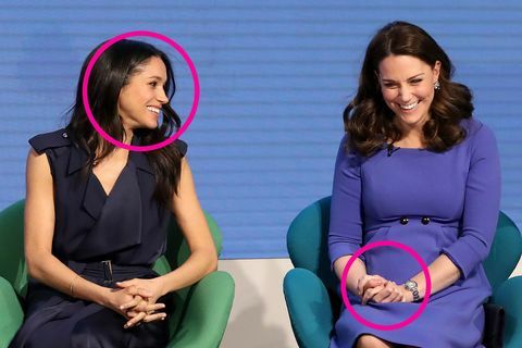 meghan markle a kate middleton se směje