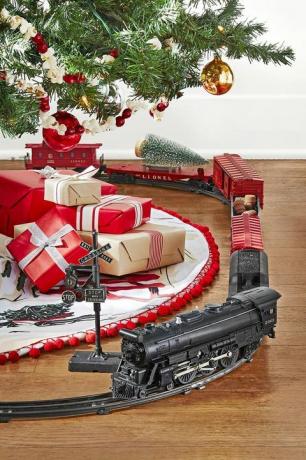 hračky vlak vánoční strom dekorace