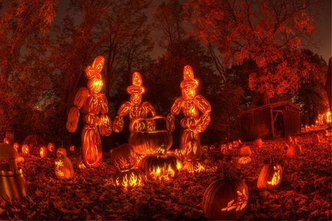 nejlepší halloweenské festivaly skvělý požár jack-o'-lucerny