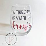 Ve čtvrtek sledujeme Grey's Wine Glass