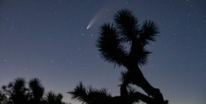 kometa neowise viditelná v jižní kalifornii