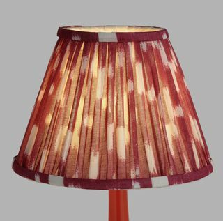 John Lewis & Partners Arrayan Pleated Lampshade, Paprika