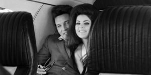 novomanželé, elvis a priscilla presley