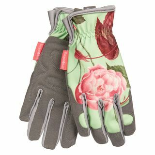 Termální růže potištěné zahradnické rukavice