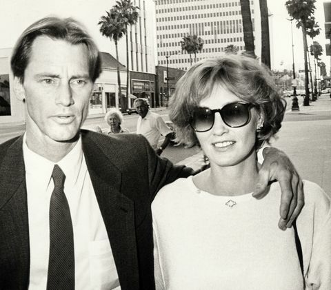 Sam Shepard a Jessica Lange během "The Natural" Los Angeles Premiere v roce 1984