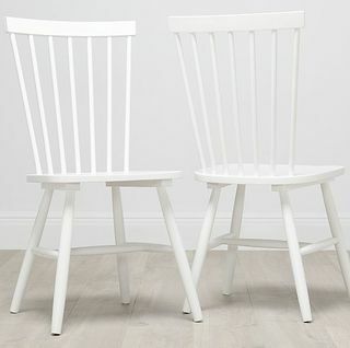Bílá jídelní židle Pendle