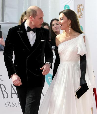 princ a princezna z Walesu se účastní filmových cen ee bafta 2023