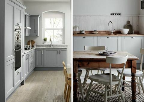 10 barev kuchyně, které přitahují kupce domů světle šedá