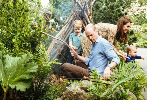 prince william prince george kate middleton chelsea květinová zahrada