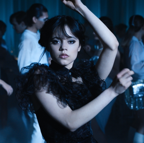 jenna ortega jako středeční addams v 'středu'