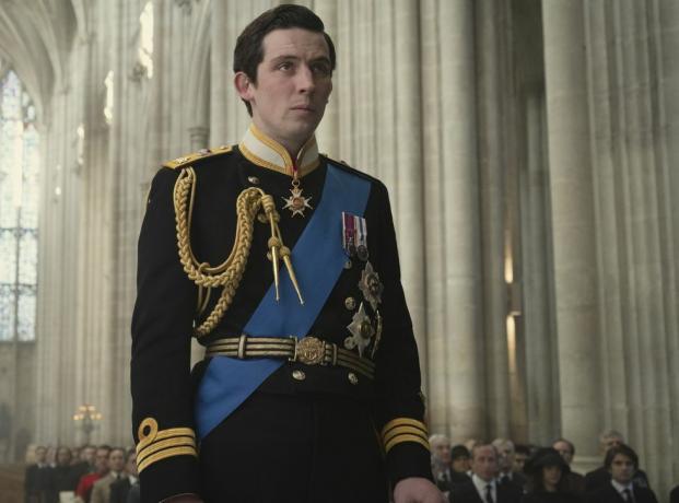 obrázek koruny s4 ukazuje místo natáčení prince Charlese Joshe o Connora ve winchesterské katedrále