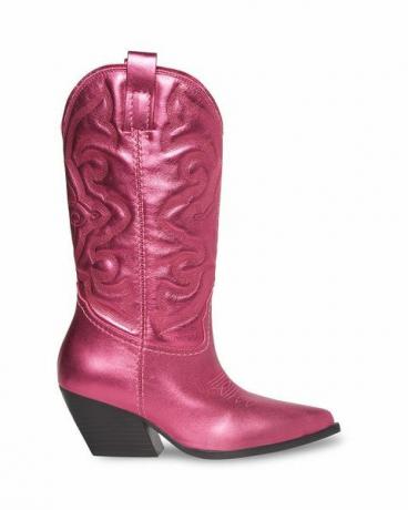 Růžové metalické boty Steve Madden