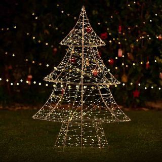 Solární vánoční osvětlení - velký strom 