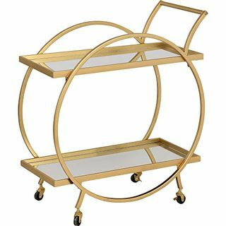 Oděsský zlatý kruhový barový vozík