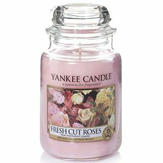 Vonná svíčka Yankee Candle | Čerstvé řezané růže velká sklenice svíčka | Doba hoření: až 150 hodin