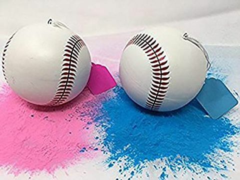 Gender Reveal Baseballs 2 Pack, růžová a modrá