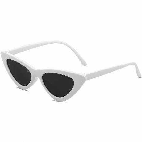 Bílé sluneční brýle Cat Eye