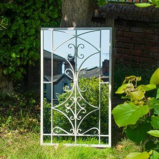 Dekorativní venkovní zahradní obloukové zrcadlo