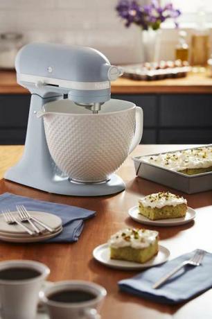 Kitchenaid řemeslník mixer zaprášené modré fotografie