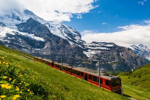 železnice jungfrau ve Švýcarsku